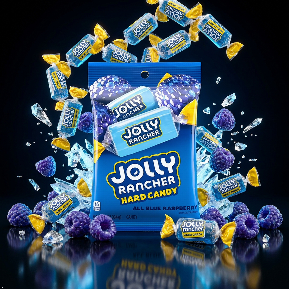 Jolly Rancher Blue Raspberry Hard Candy Bags (Pack of 3) Jolly Rancher