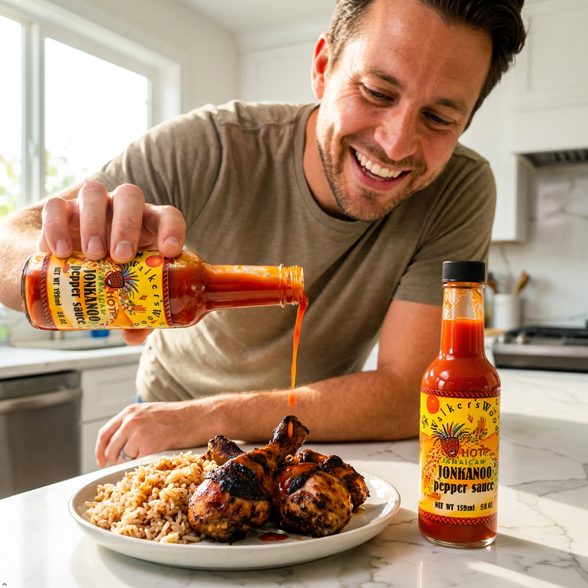 Walkerswood Jonkanoo Seriously Hot Jamaican Pepper Sauce - 5 oz (Pack of 2) Walkerswood