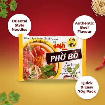 Instant Chand Pho Bo Beef Noodle Soup, 1.94 oz (Pack of 10) Chand
