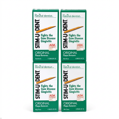 The Natural Dentist Stim-U-Dent Original Mint, 25 Count (Pack of 4) The Natural Dentist