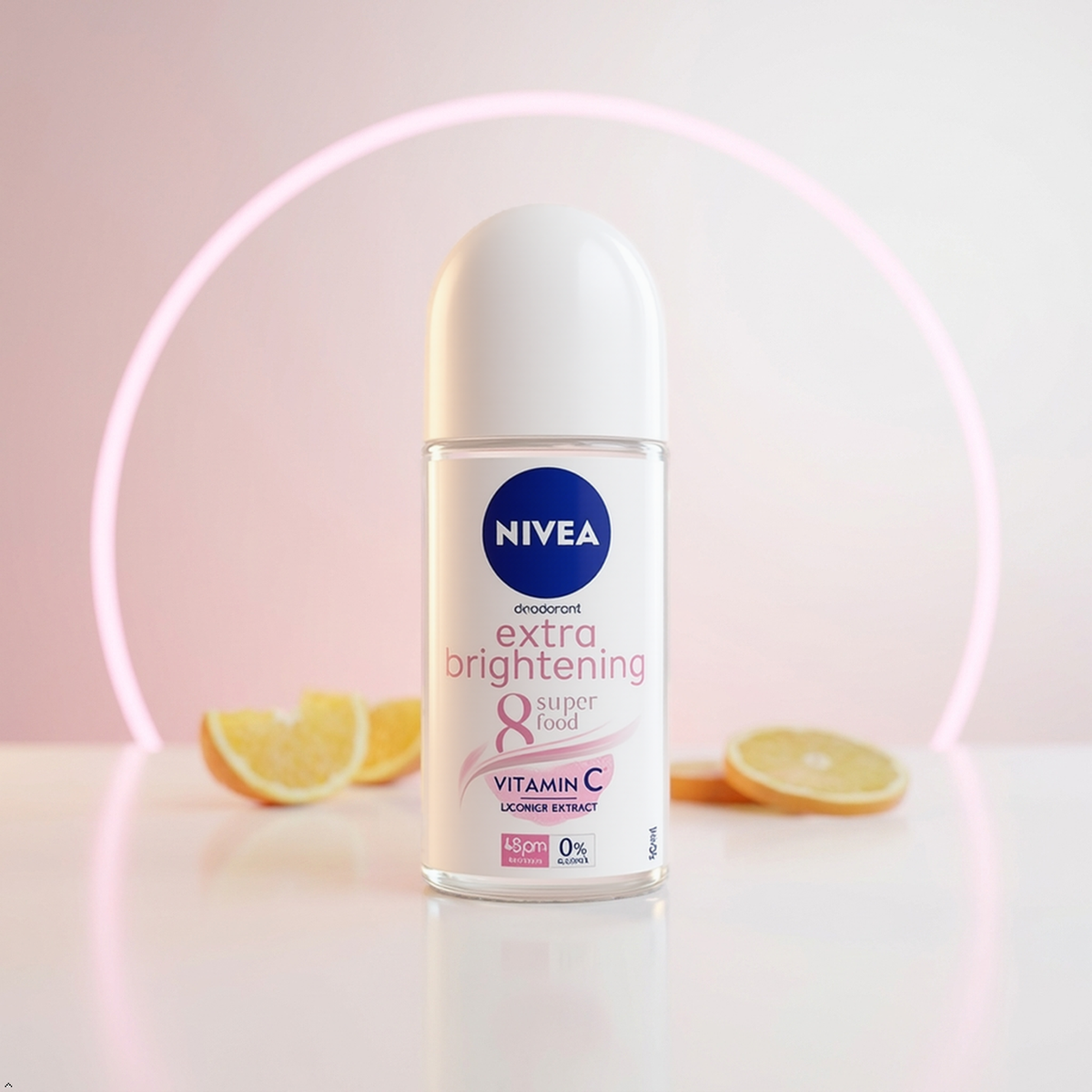 NIVEA Extra Brightening Flavor, Roll-On Deodorant, Alcohol-Free (Pack of 3) NIVEA