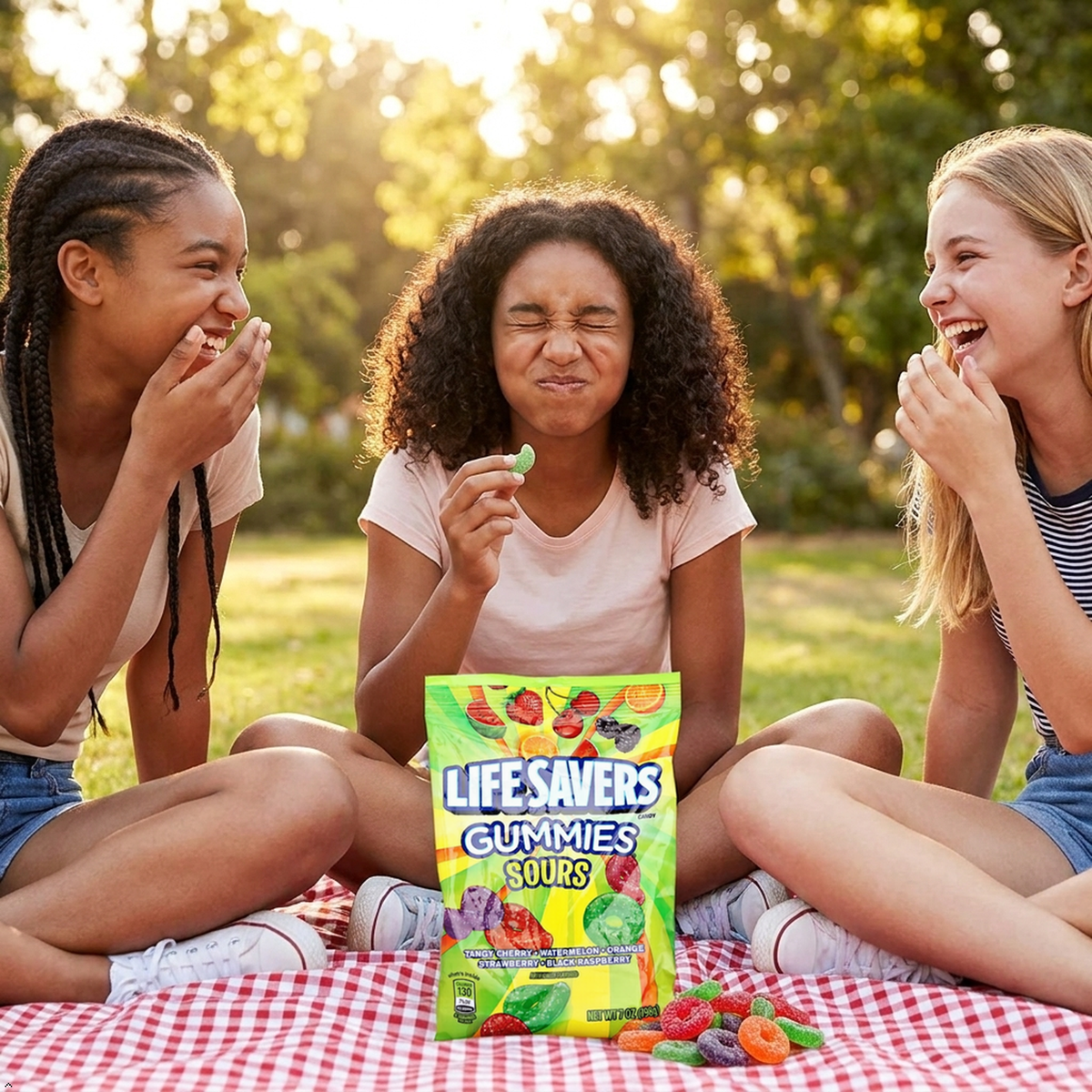 Lifesavers Sour Gummies Assorted Flavors, 7 oz Lifesavers