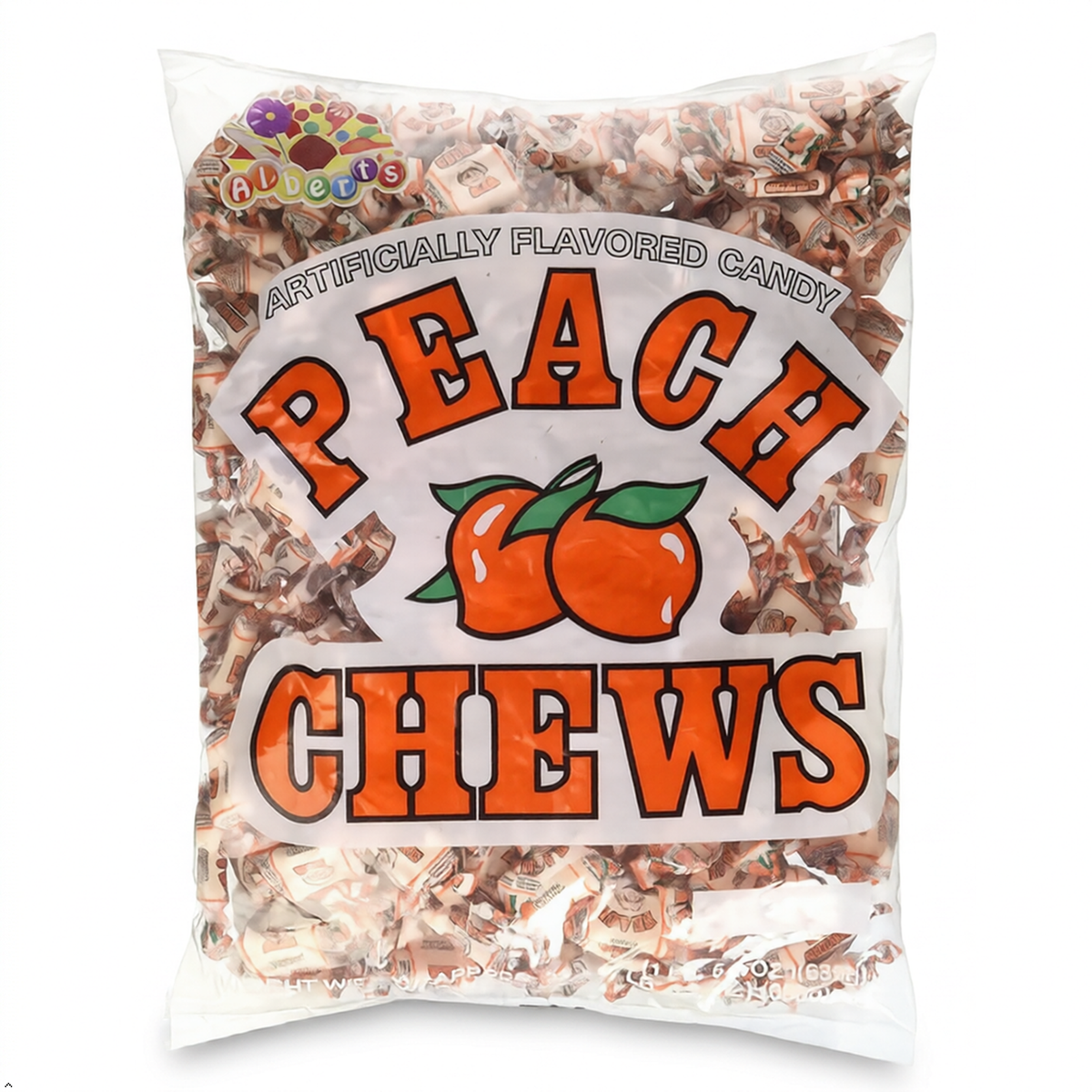 Albert's Peach Chews,0.01 oz, 240 Count Bag Albert's