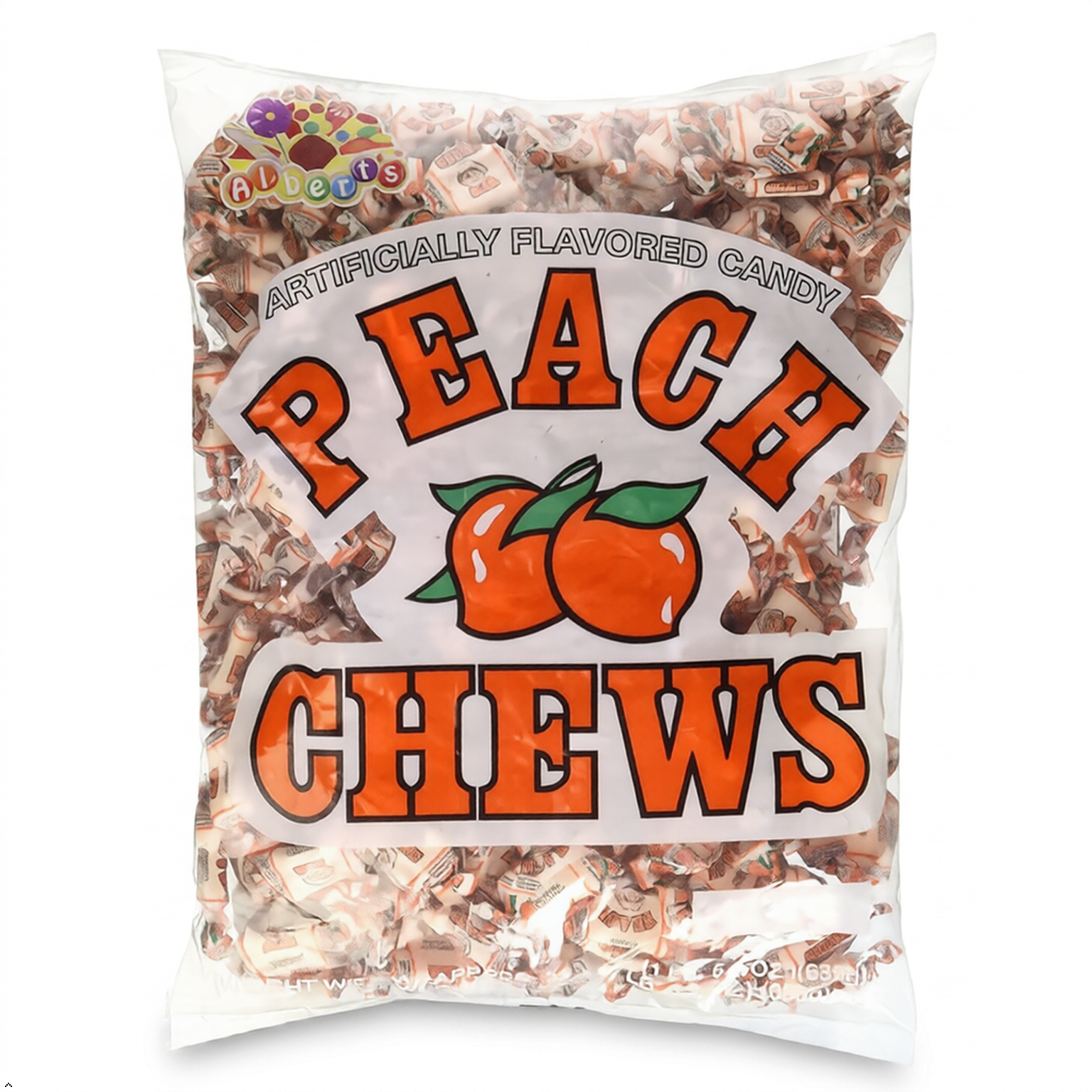 Albert's Peach Chews,0.01 oz, 240 Count Bag Albert's
