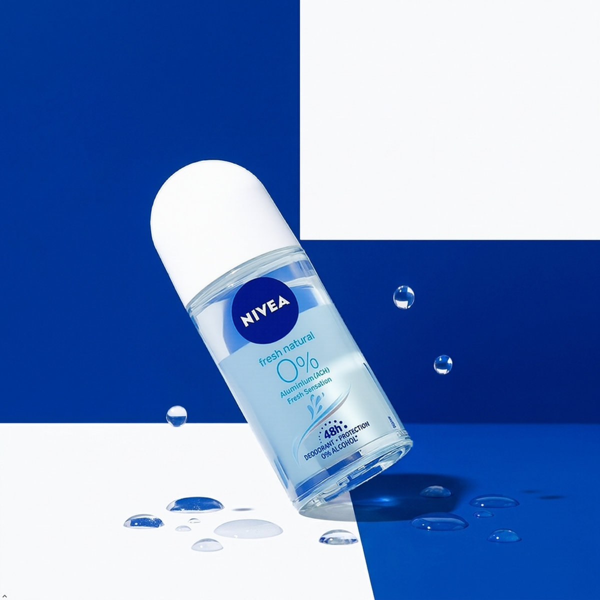 Nivea Roll On Aluminium Free Fresh Natural 0% Aluminum Free Deodorant, 50g NIVEA