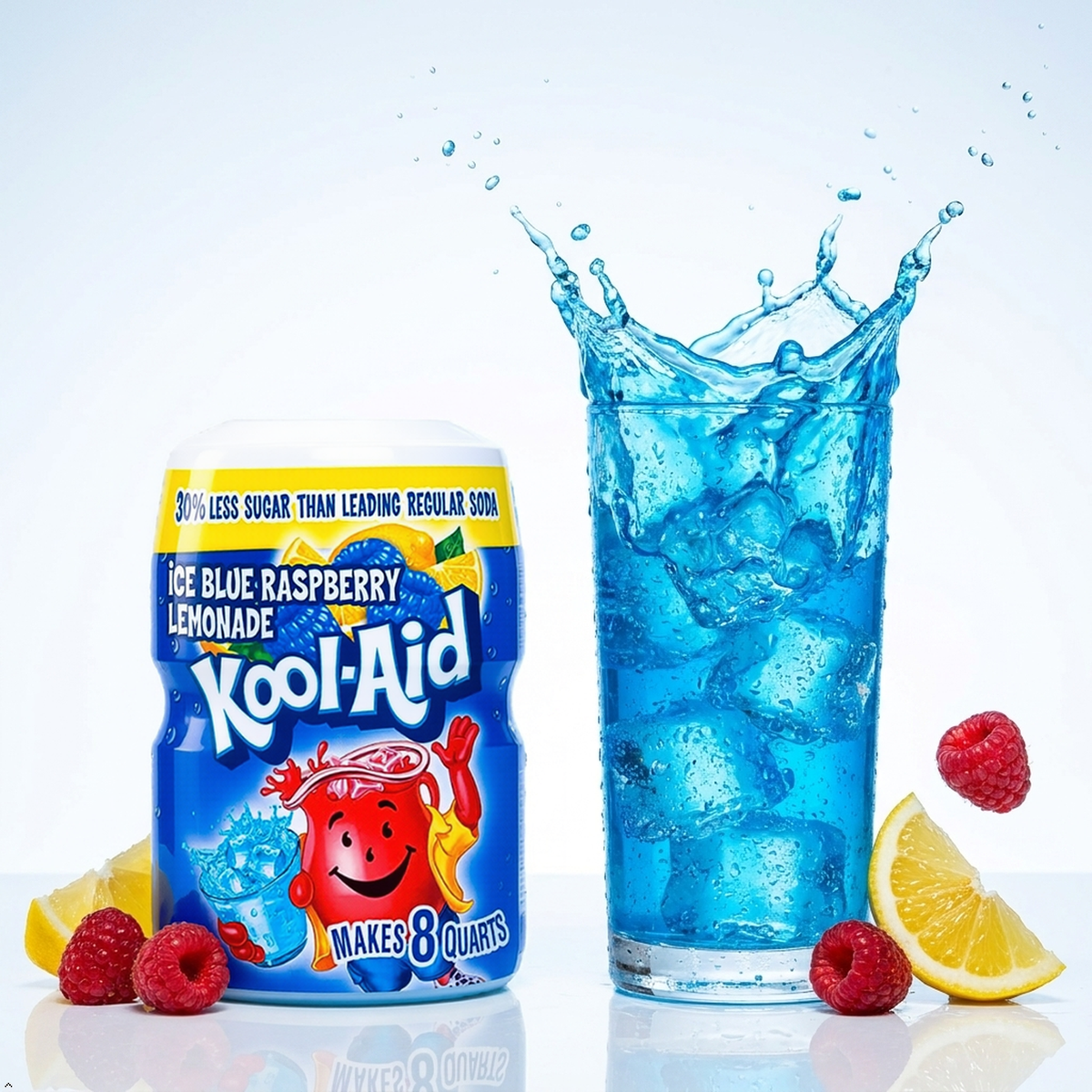 Kool-Aid Caffeine Free Blue Raspberry Lemonade Sweetened Powdered Drink Mix 1 Kool-Aid