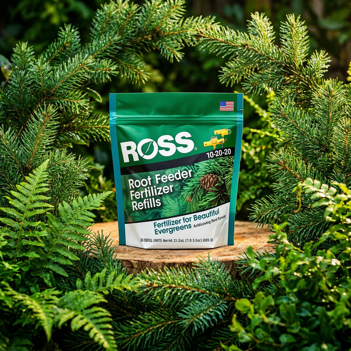 Ross 14266, Fertilizer Refills, for Evergreen Root Feeders, 36 Refill Units Ross
