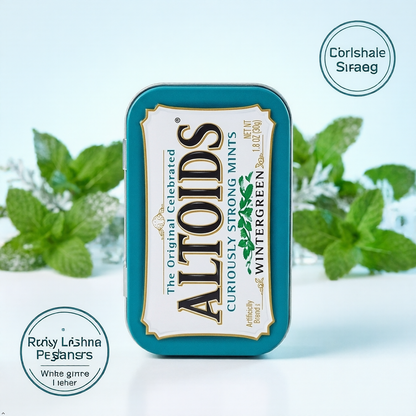 ALTOIDS Wintergreen Hard Breath Mints, Bulk Size, 1.76 oz Tin, 6 (Pack of 2) ALTOIDS