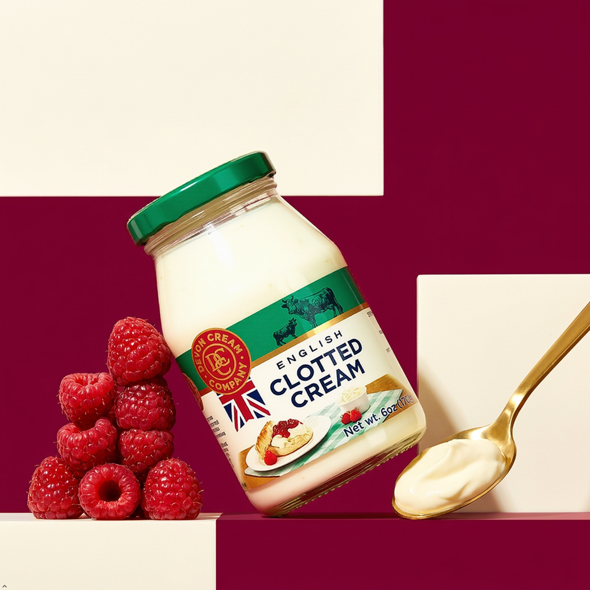 The Devon Cream Company Clotted Cream 6 oz (Pack of 2) The Devon Cream Company
