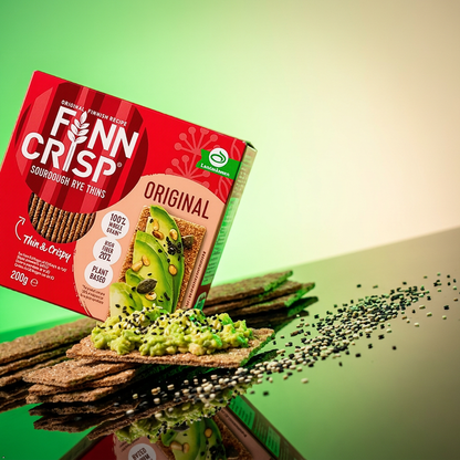 Finn Crisp Sourdough Rye Thins, Original Crispbread, 7 oz Boxes (Pack of 9) Finn Crisp
