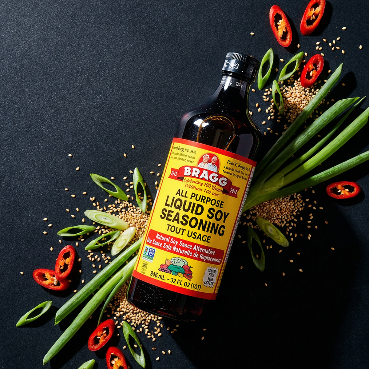 Bragg Liquid Aminos, All Purpose Seasoning, 32 fl oz Bragg
