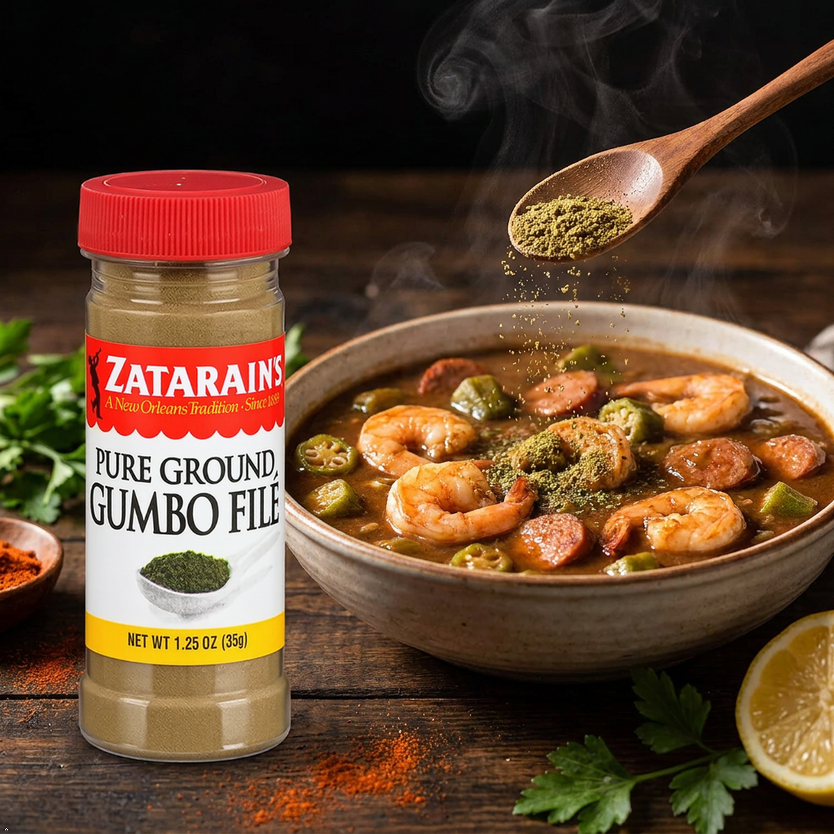 Zatarain's Gumbo File, 1.25 oz (Pack of 2) Zatarain's
