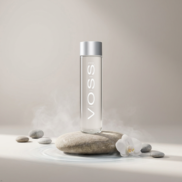Voss Artesian Still Water, 375 mL 12.7 oz Glass Voss