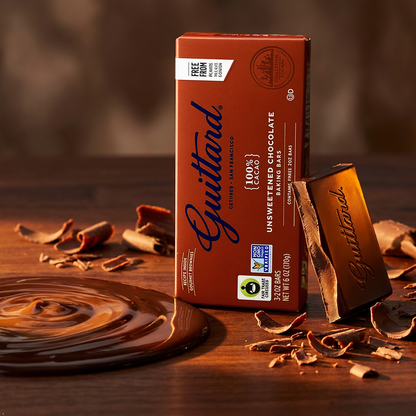Guittard, Bar Chocolate Baking Unsweetened Gluten Free, 6 oz Guittard