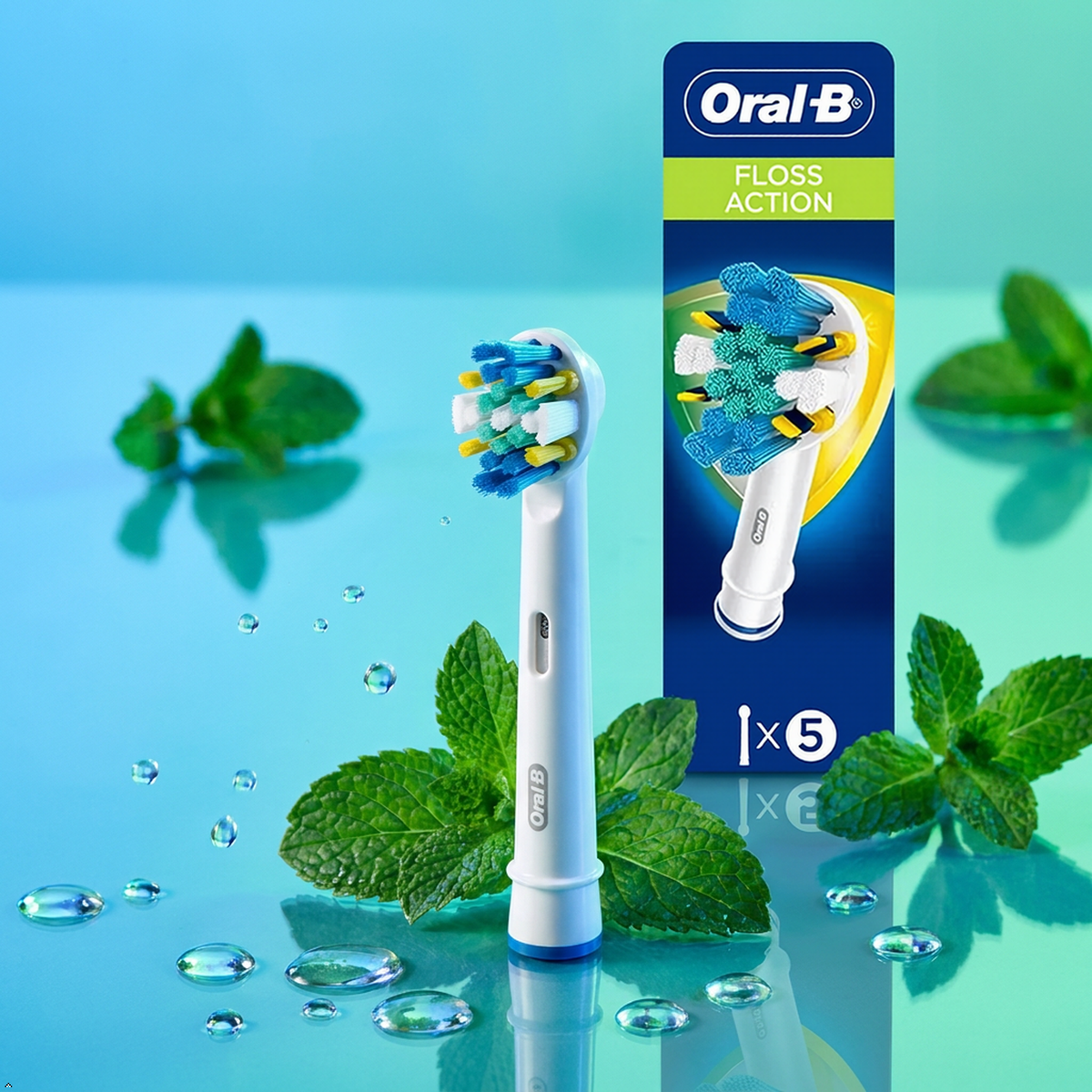 Oral-B FlossAction Replacement Brush Heads, 5 Count Oral-B