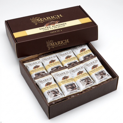 Marich Milk Chocolate Salted Almonds 2.3 oz Marich