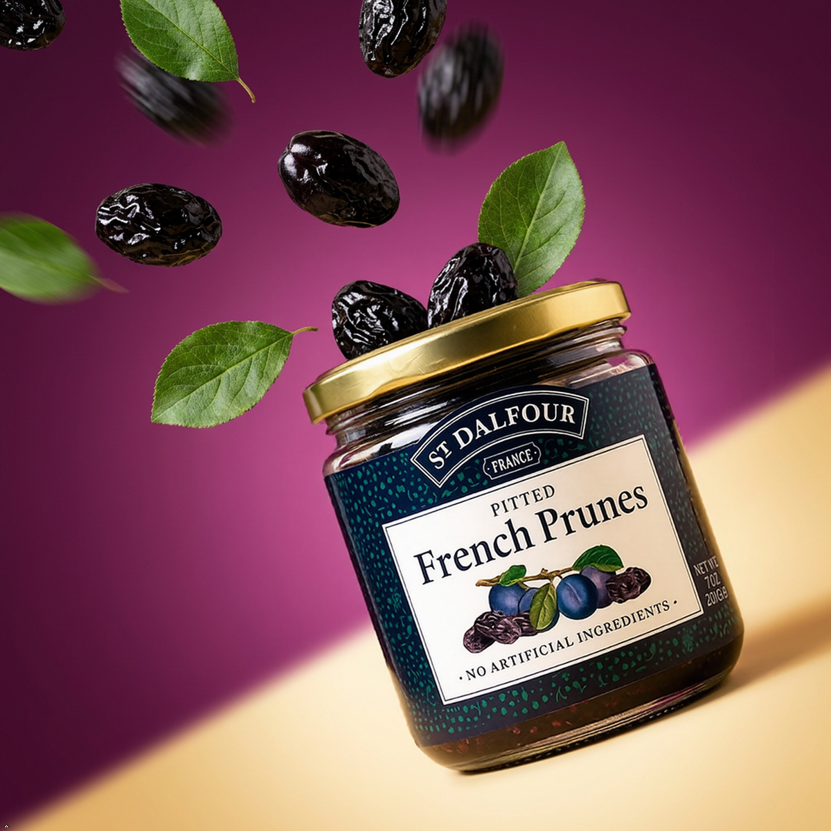 St. Dalfour Pitted French Prunes - 7 oz -, No Preservatives or Artificial St. Dalfour