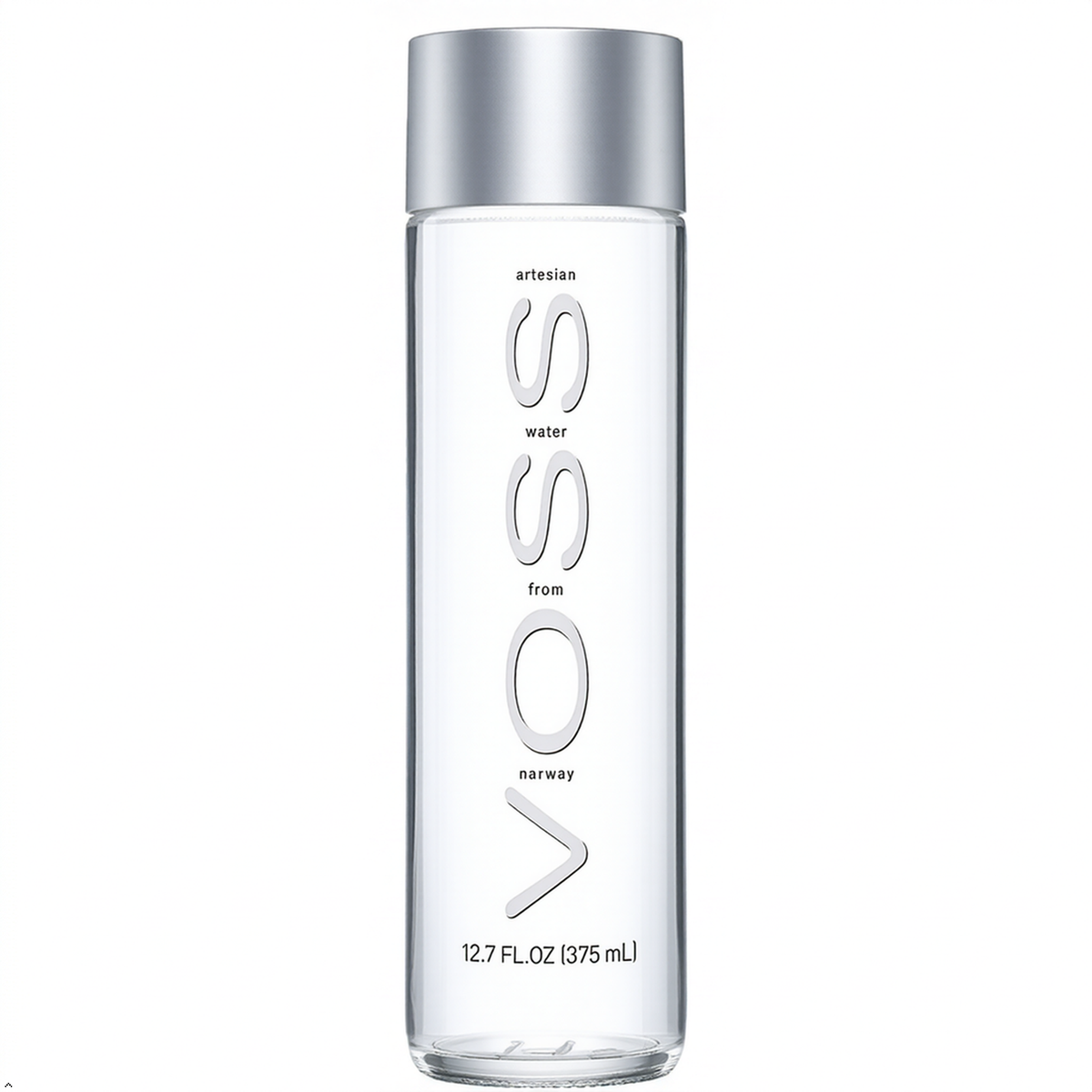 Voss Artesian Still Water, 375 mL 12.7 oz Glass Voss