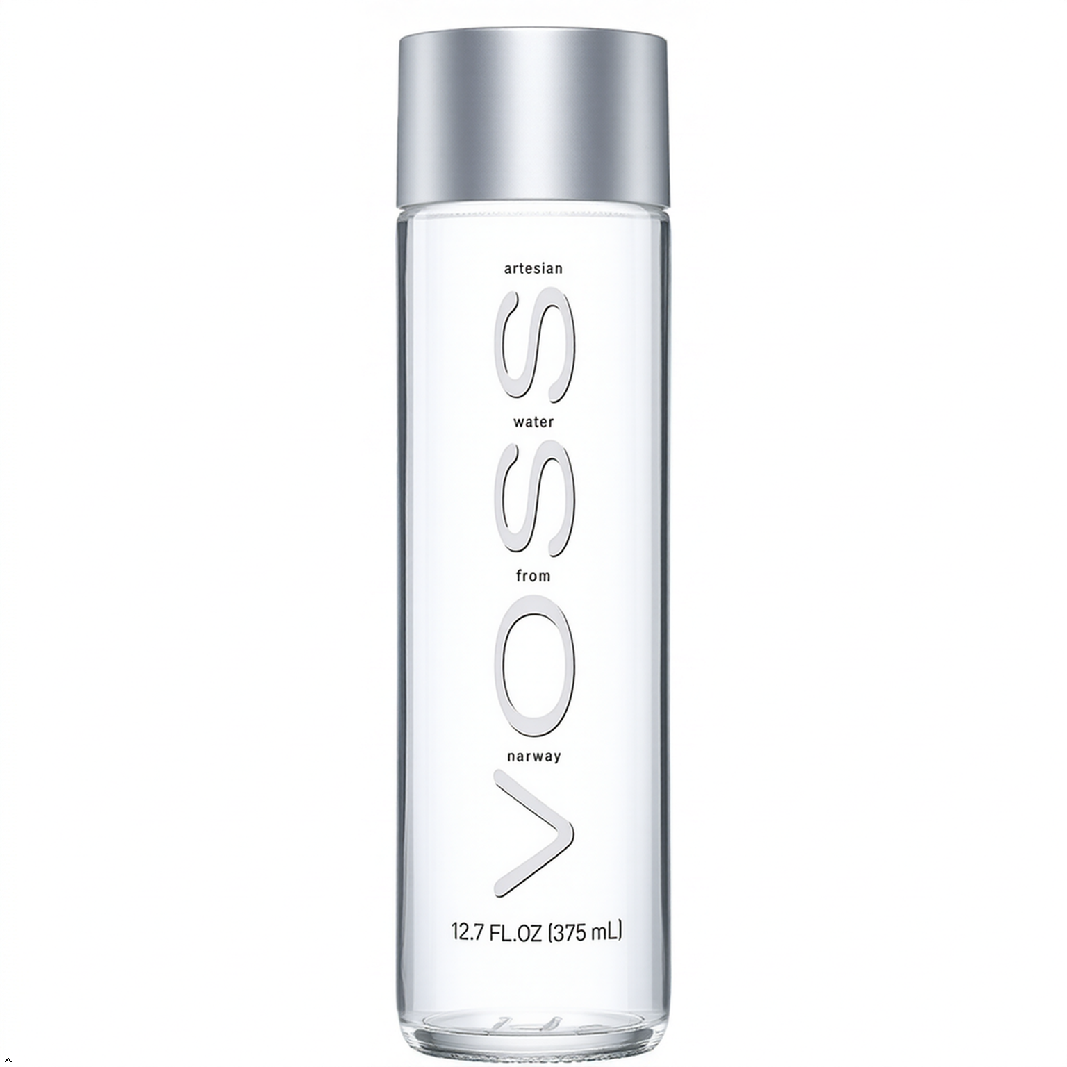 Voss Artesian Still Water, 375 mL 12.7 oz Glass Voss