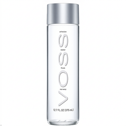Voss Artesian Still Water, 375 mL 12.7 oz Glass Voss