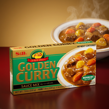 S&B Golden Curry Sauce Mix, Medium Hot, 7.8-Ounce S&B