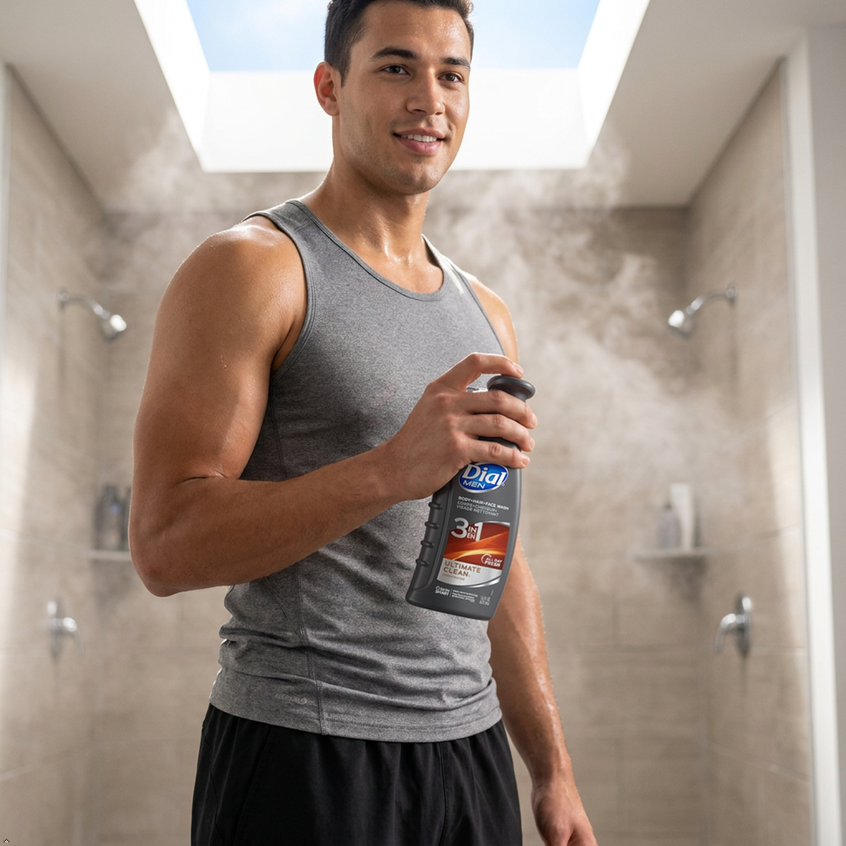 Dial Men Ultimate Clean Hair Body Wash, 16 oz (Pack of 3) Dial