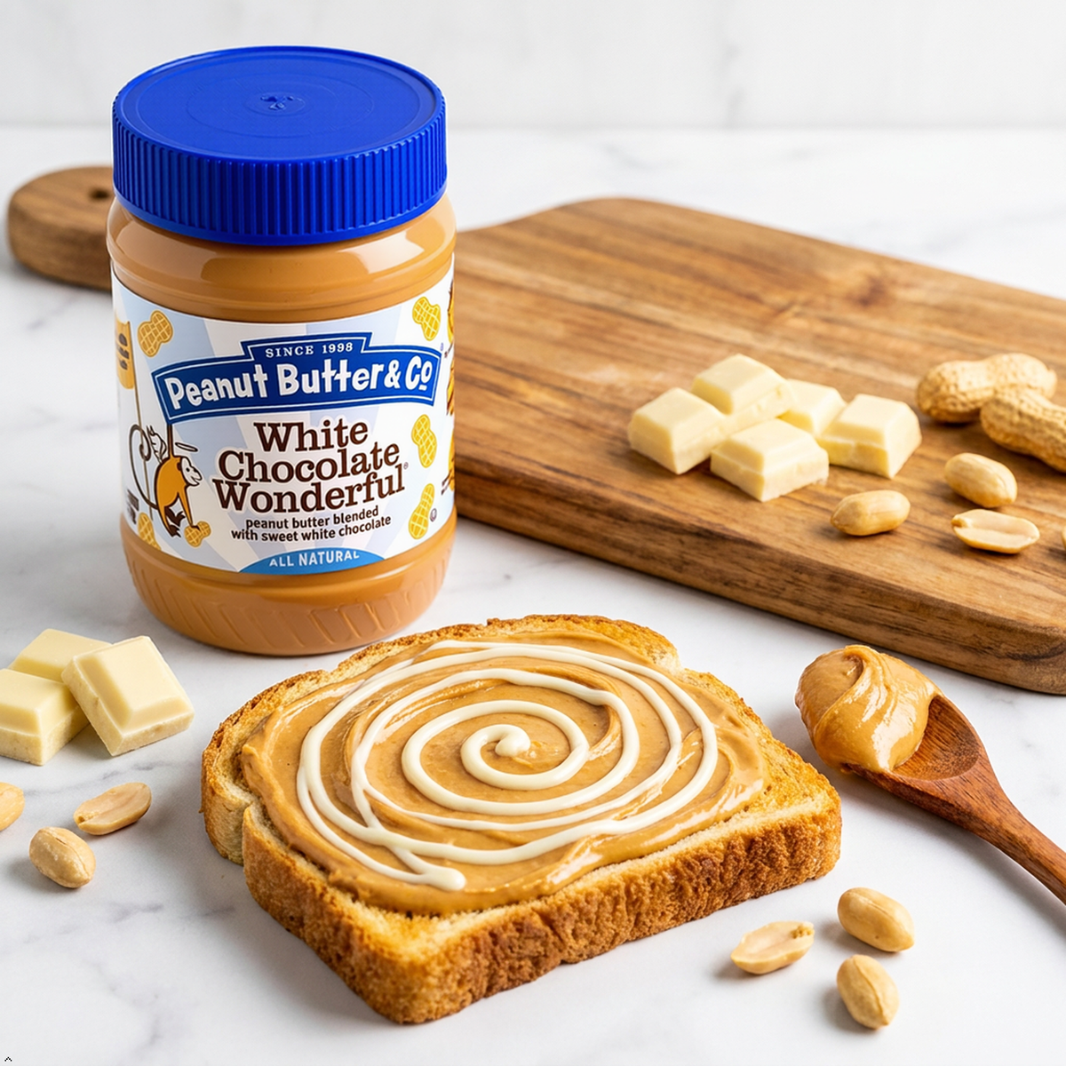 Peanut Butter & Co White Chocolate Wonderful Peanut Butter, 16 oz (Pack of 2) Peanut Butter & Co.