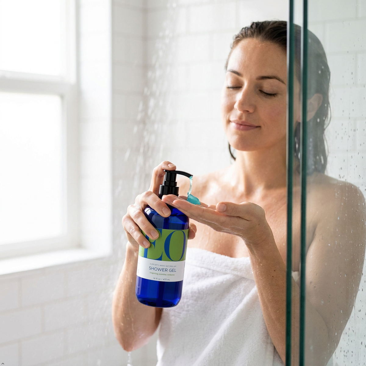 Eo, Shower Gel Jasmine Verbena, 16 fl oz EO