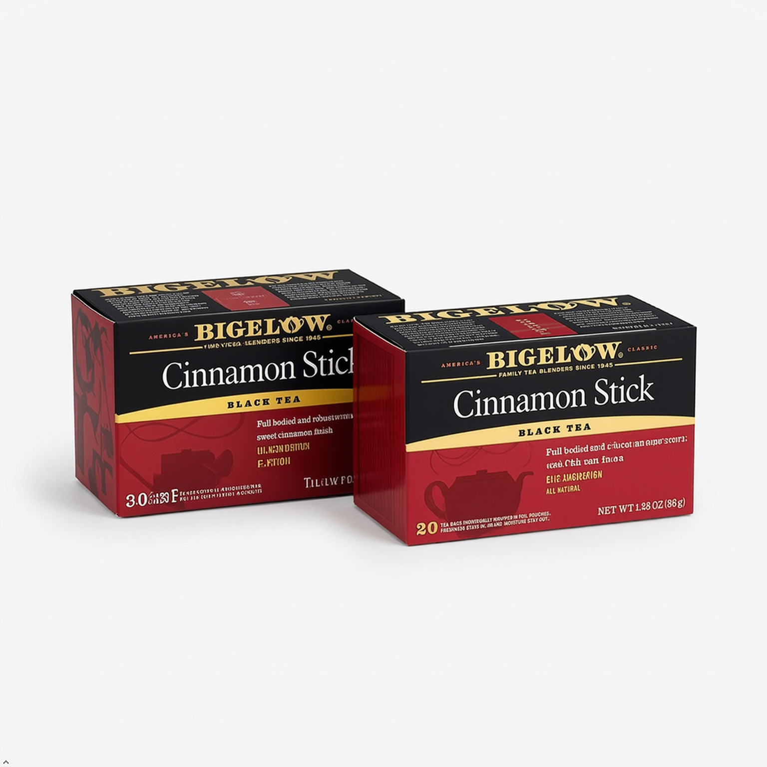 Bigelow Tea Black Tea Cinnamon Stick (2 Boxes 40 Total Bags) Bigelow