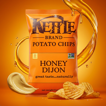Kettle Brand, Honey Dijon Potato Chips, 5 oz Kettle Brand