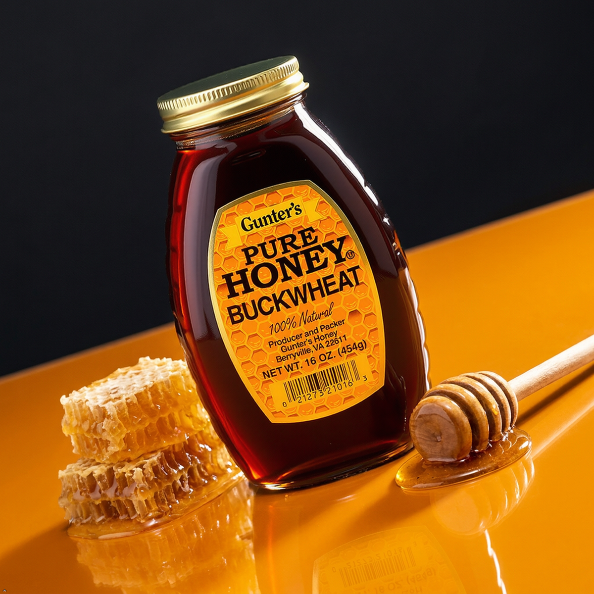 Gunter Apiaries Honey Buckwheat, 16 oz Gunter Apiaries