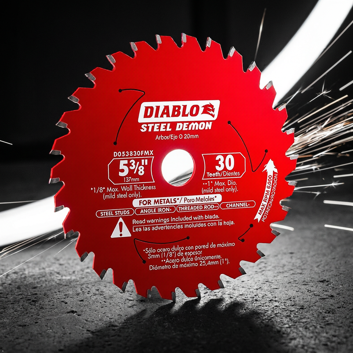 Diablo Steel Demon Carbide Saw Blade - 5-3/8" x 30-Teeth (Pack of 3) Diablo