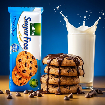 Gullon Sugar Free Chocolate Chip Biscuits, 125 g (Pack of 4) GullÃƒÂ³n