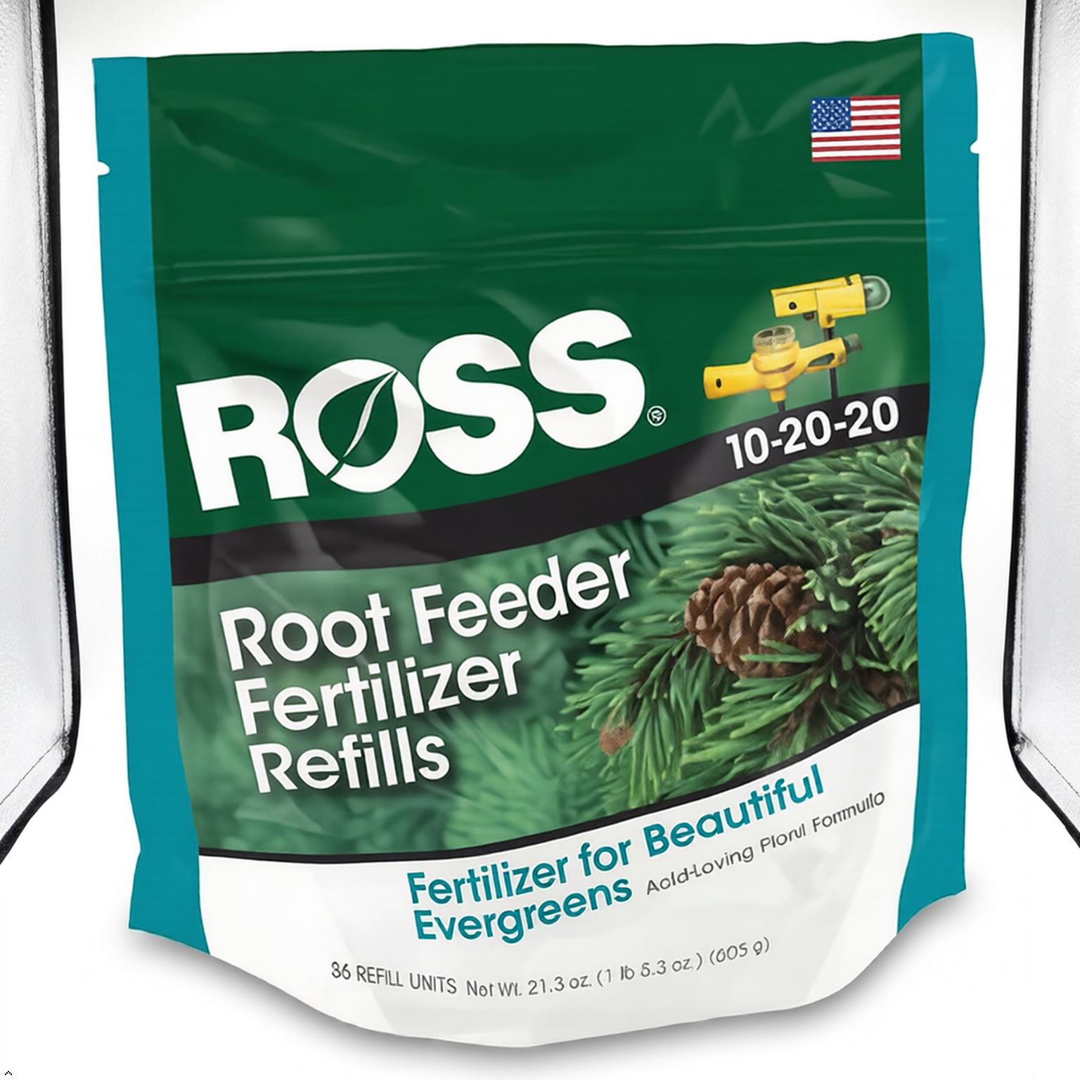Ross 14266, Fertilizer Refills, for Evergreen Root Feeders, 36 Refill Units Ross