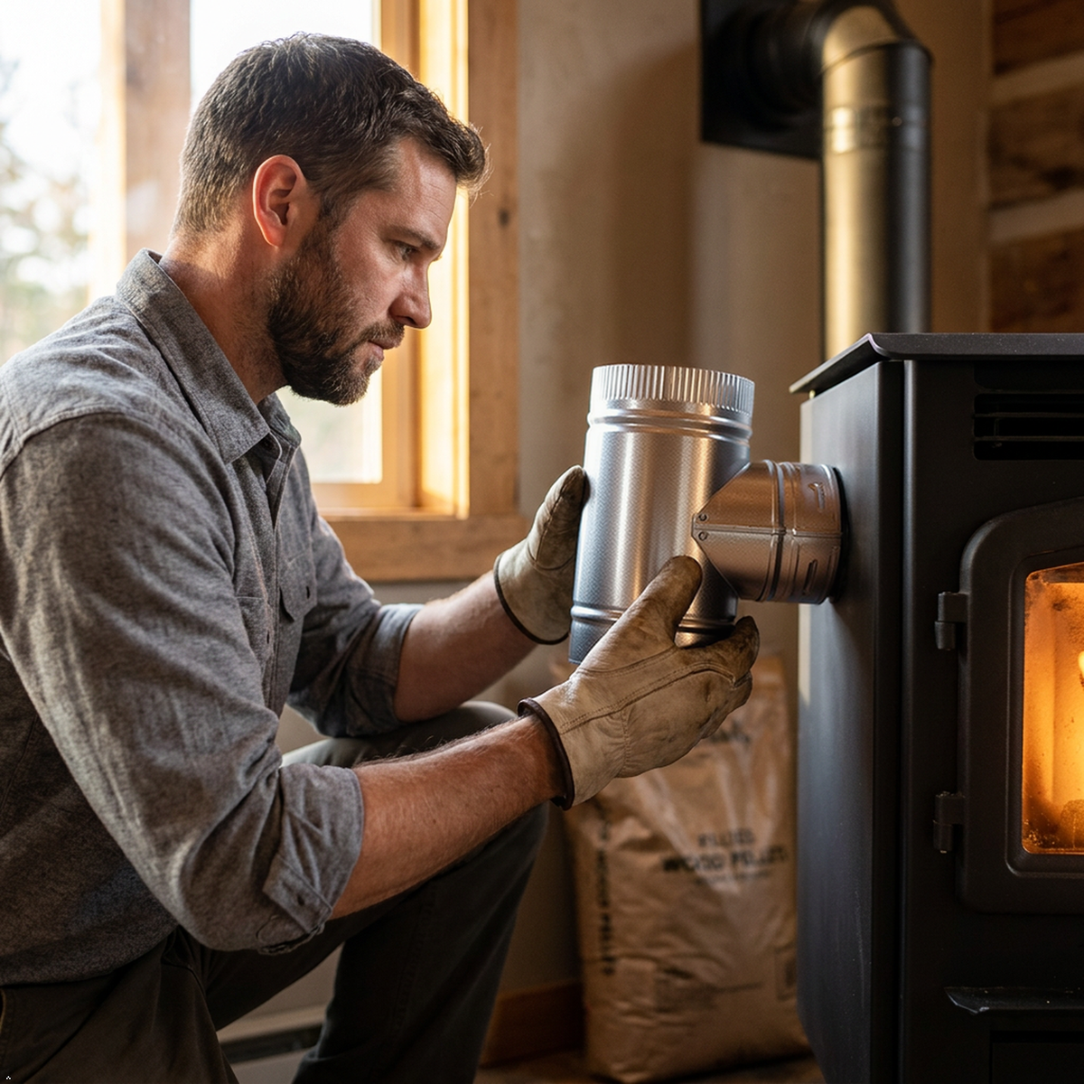 M&G DuraVent. TRVAL67893 3PVL-TR 3" Pellet Vent Clean Tee DuraVent