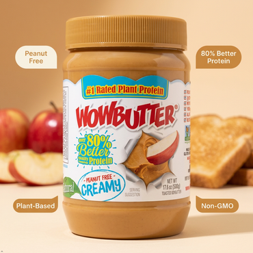 WOWBUTTER Creamy Toasted Soy Spread, 500 GR WOWBUTTER