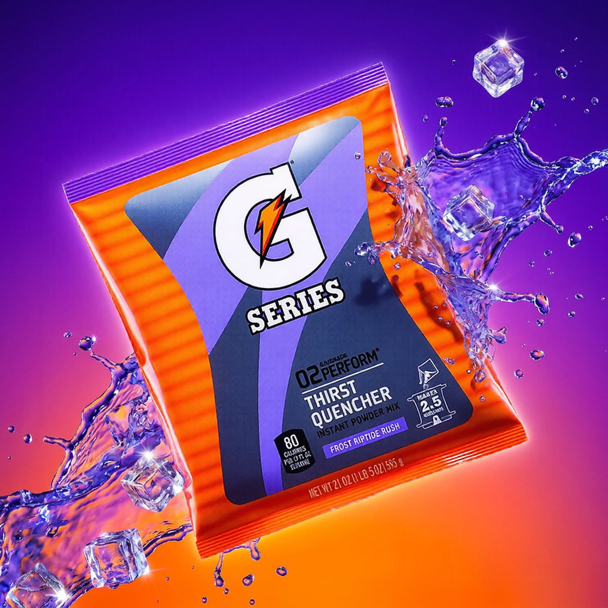 Gatorade Instant Powder - 2 1/2 gal grape riptiderush Gatorade