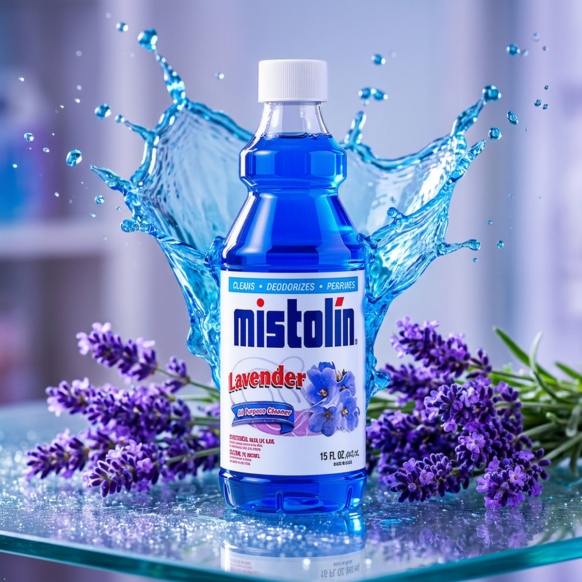 Mistolin Lavender All Purpose Cleaner, 15 oz (Pack of 2) Mistolin
