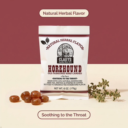 Claeys HOREHOUND HARD CANDY6 oz (A) Claeys