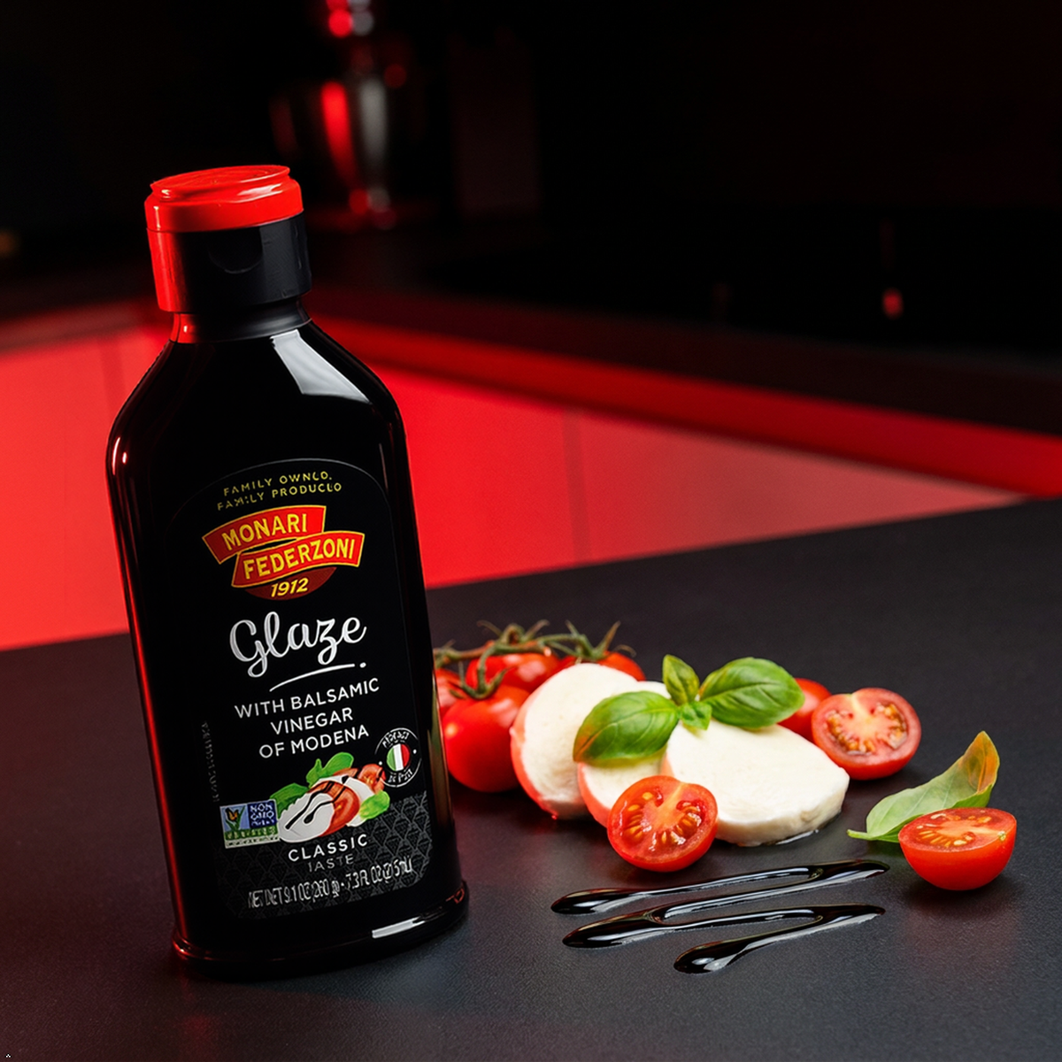 Monari Federzoni Balsamic Vinegar of Modena Glaze, 9.1 oz (Pack of 2) Monari Federzoni