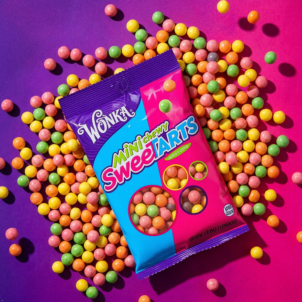 SweeTarts Mini Chewy Candy, Mixed Fruit, 6 oz (Pack of 2) SweeTARTS