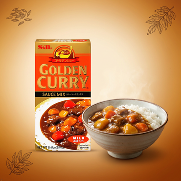 S&B Mild GOLDEN CURRY Sauce Mix 8.4 oz (Pack of 2) S&B