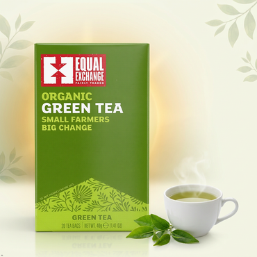 Equal Exchange - Organic Small Farmers Big Change Green Tea - 20 Tea Bags Equal Exchange
