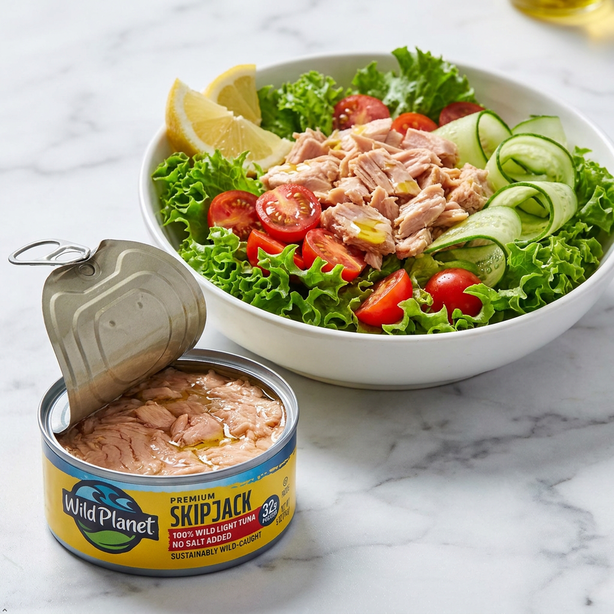 Wild Planet Skipjack Wild Tuna, No Salt Added, 5 oz Can (Pack of 12) Wild Planet
