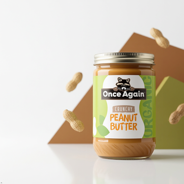 Once Again Organic Crunchy Peanut Butter No Sugar Added - Single Ingredient 16 oz Once Again