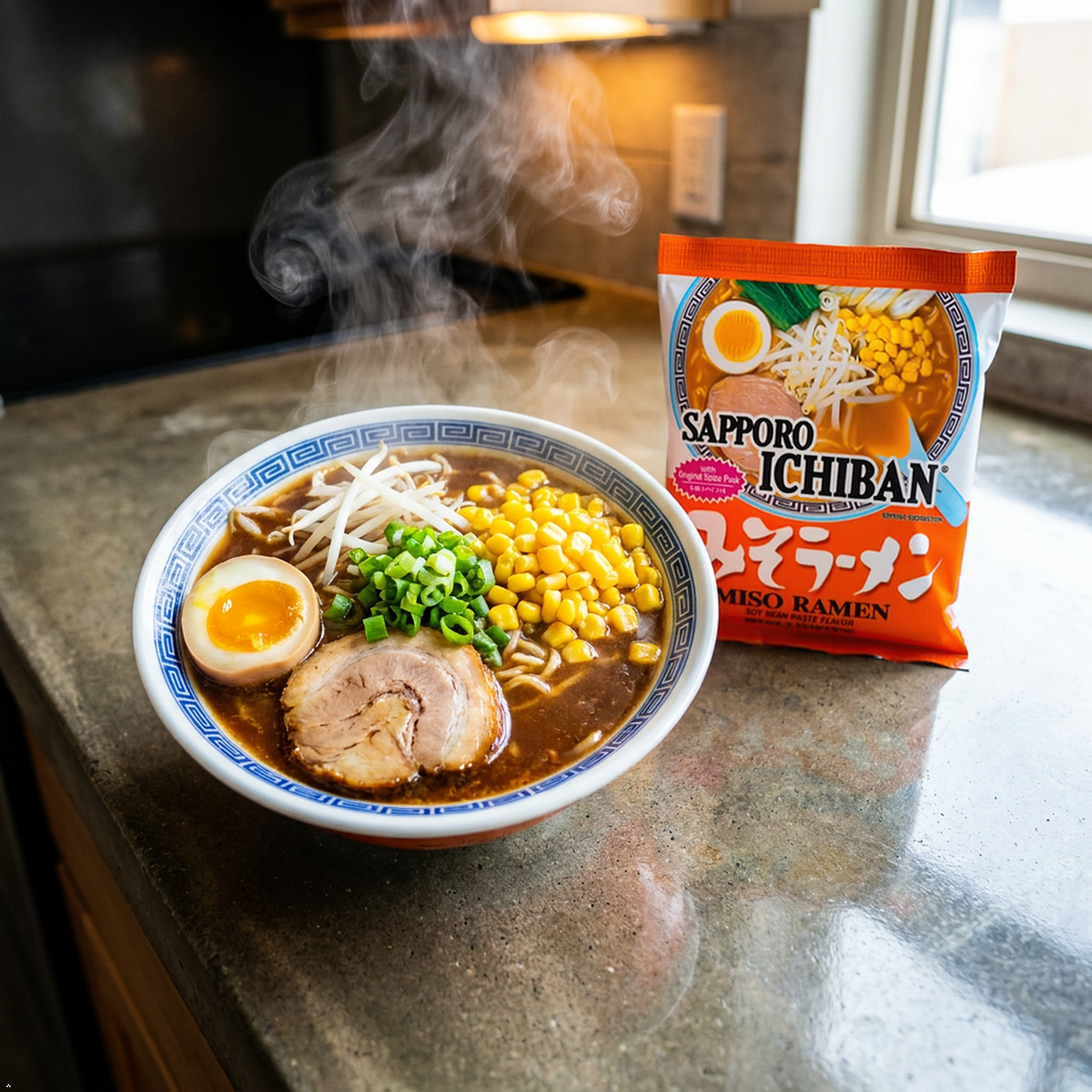Sapporo Ichiban Miso Ramen Noodles, 3.5 oz, 24 Pouches Sapporo Ichiban