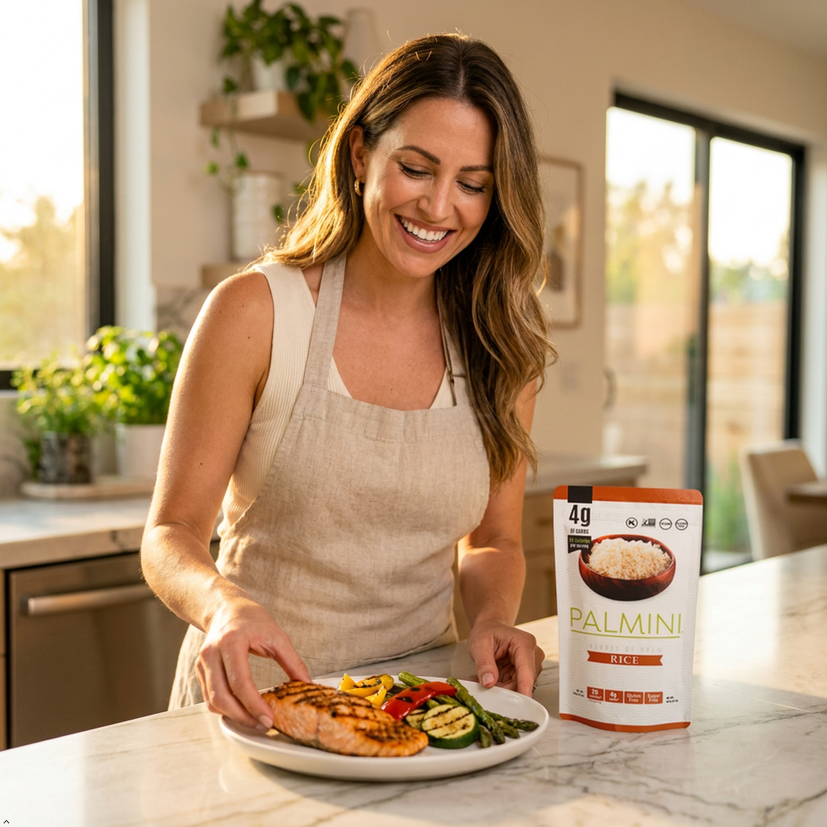 Palmini Rice - Low-Carb, Low-Calorie Hearts of Palm Rice - Keto, Non-GMO - As Palmini