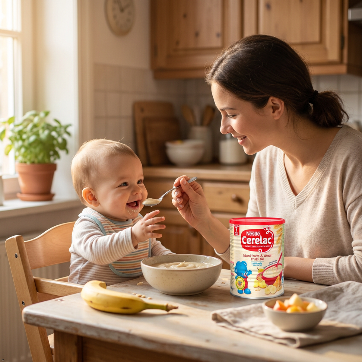 Nestle Cerelac, Mixed Fruits and Wheat with Milk, 14.1 oz Can Cerelac