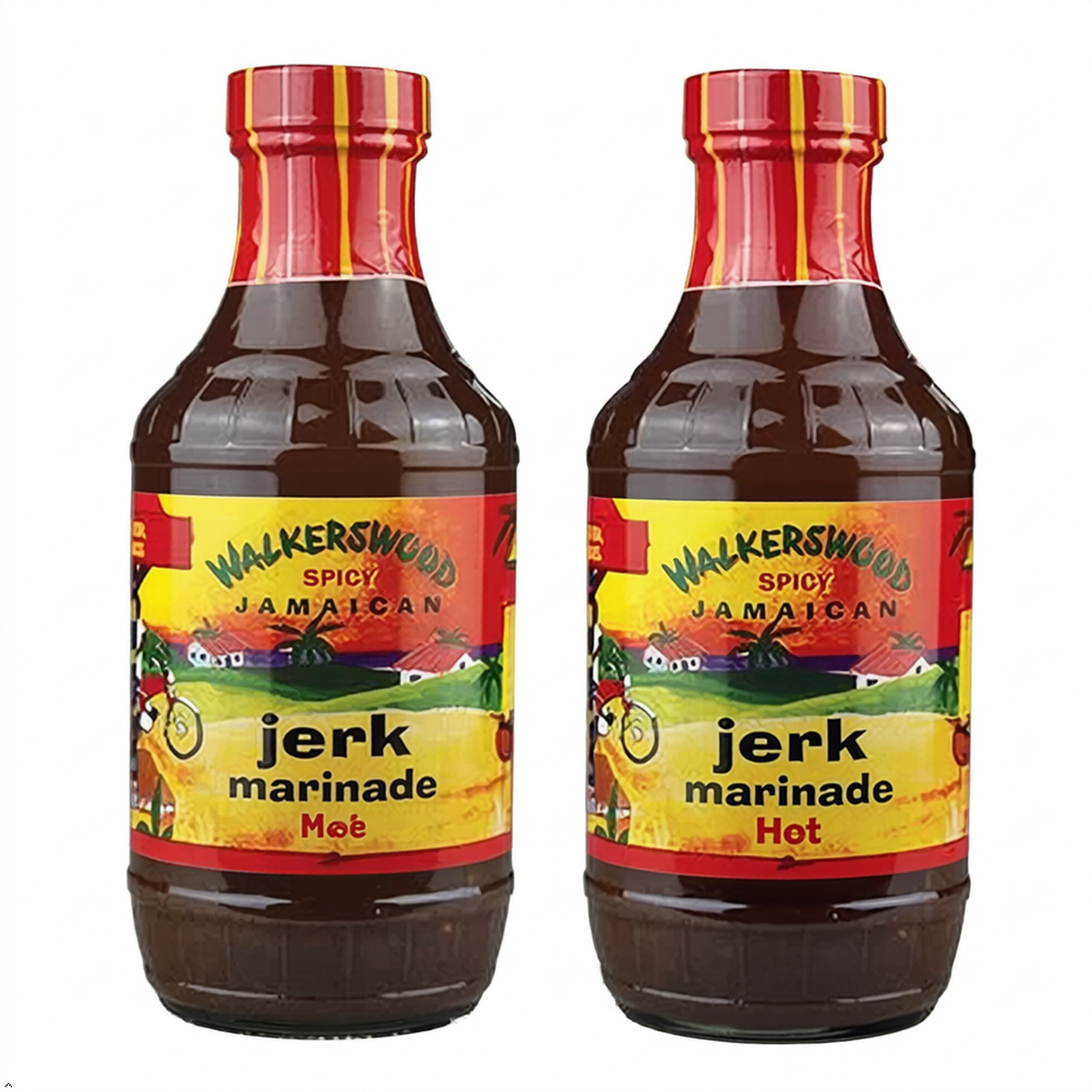 Walkerswood Jamaican Jerk Marinade Seasoning Sauce, 500 mL (Pack of 2) Walkerswood