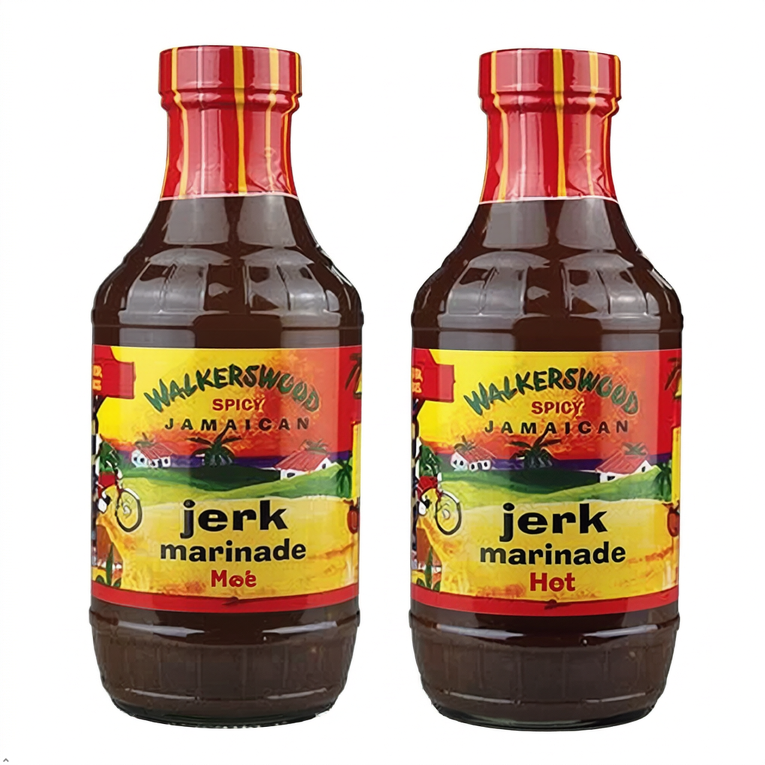 Walkerswood Jamaican Jerk Marinade Seasoning Sauce, 500 mL (Pack of 2) Walkerswood